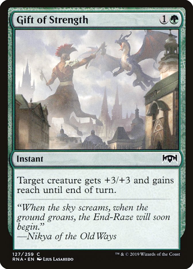 Gift of Strength [Ravnica Allegiance] Magic: The Gathering