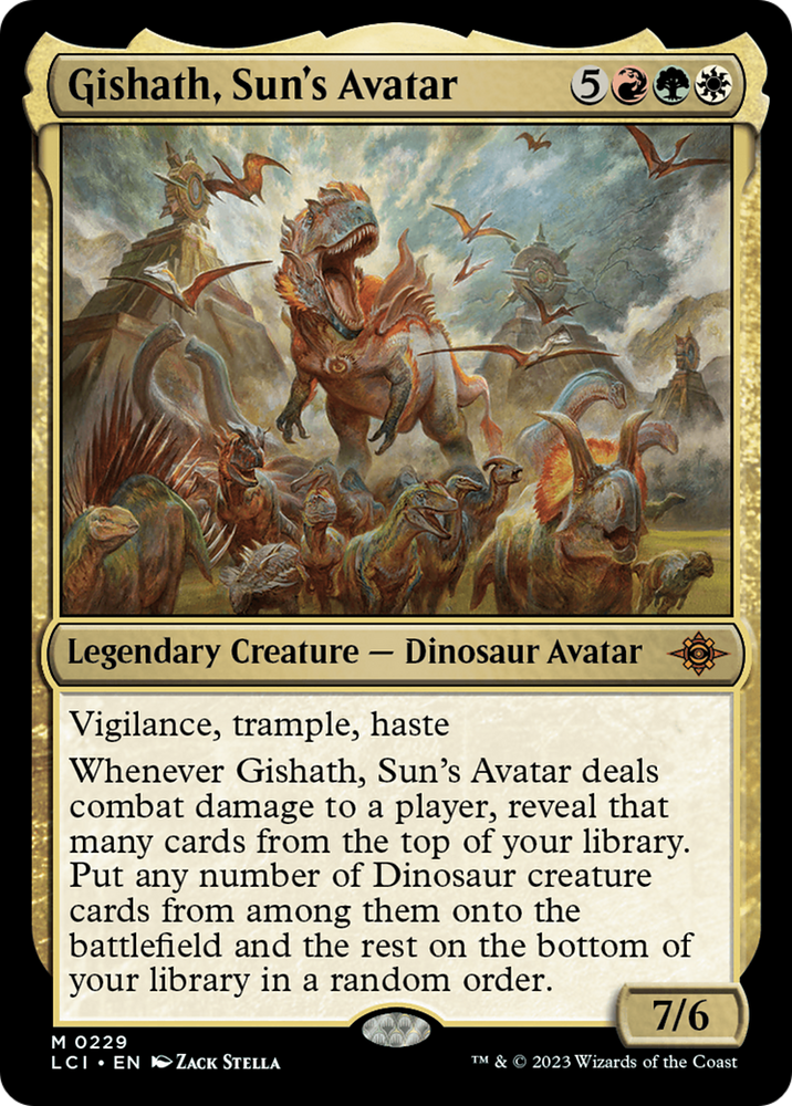 Gishath, Sun's Avatar [The Lost Caverns of Ixalan] Magic: The Gathering