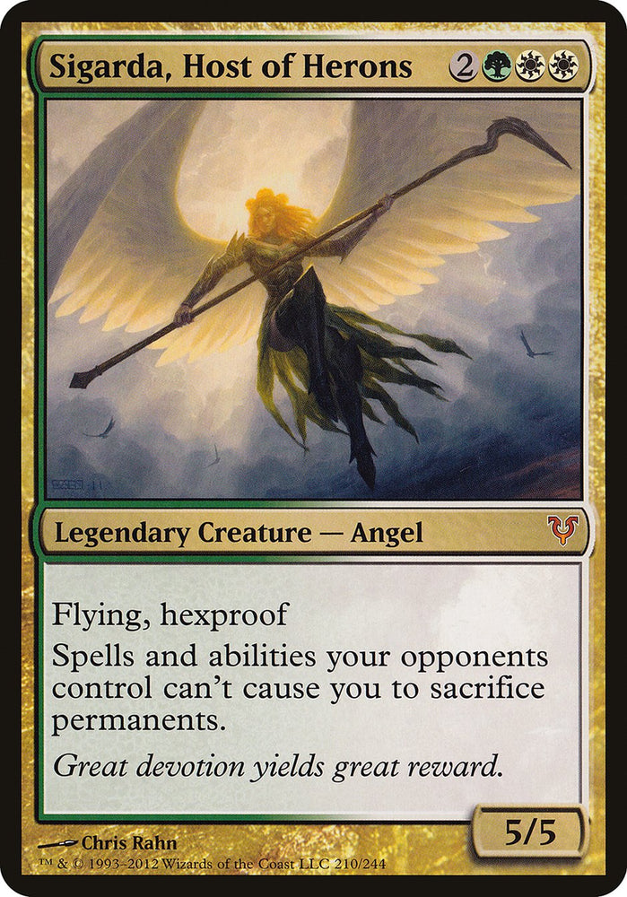 Sigarda, Host of Herons (Oversized) [Open the Helvault] Magic: The Gathering