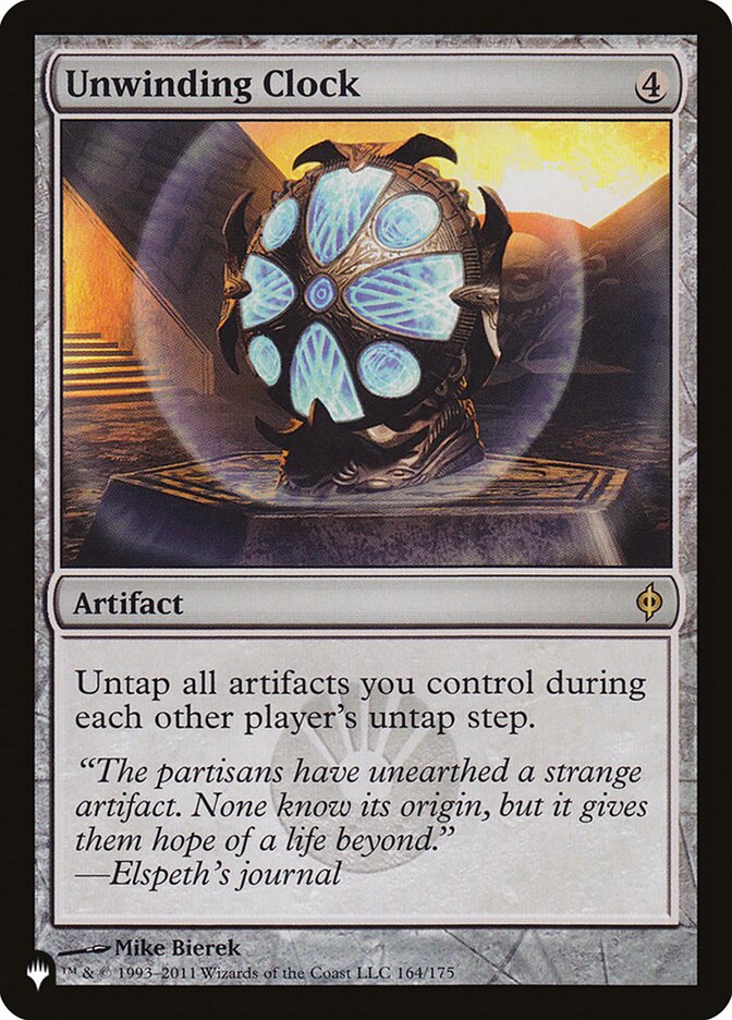 Unwinding Clock [The List] Magic: The Gathering