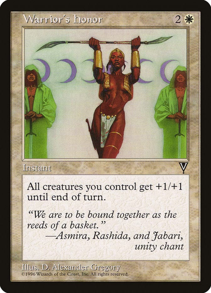 Warrior's Honor [Visions] Magic: The Gathering