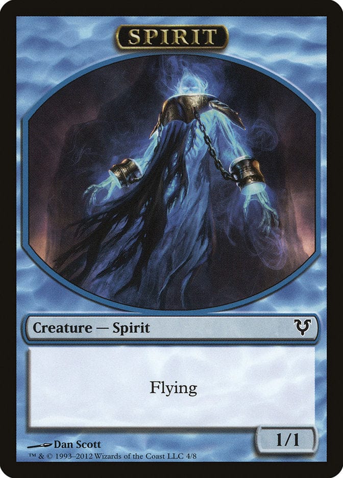 Spirit Token (4/8) [Avacyn Restored Tokens] Magic: The Gathering