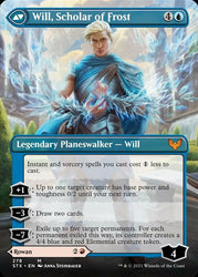 Rowan, Scholar of Sparks // Will, Scholar of Frost (Borderless) [Strixhaven: School of Mages] Magic: The Gathering