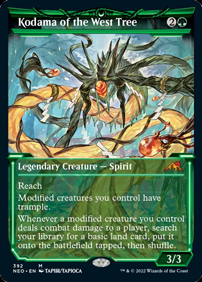 Kodama of the West Tree (Showcase Soft Glow) [Kamigawa: Neon Dynasty] Magic: The Gathering