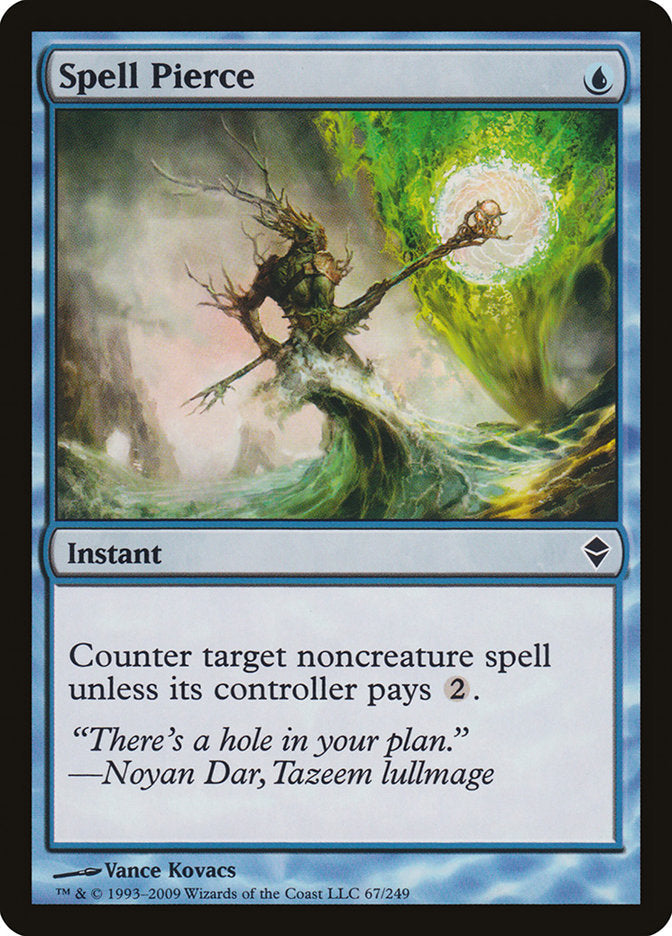 Spell Pierce [Zendikar] Magic: The Gathering