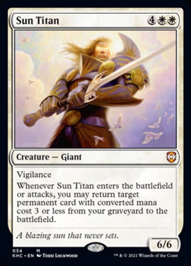 Sun Titan [Kaldheim Commander] Magic: The Gathering