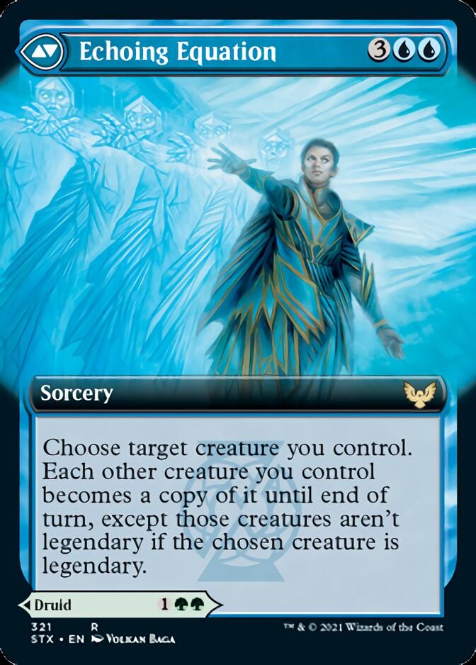 Augmenter Pugilist // Echoing Equation (Extended Art) [Strixhaven: School of Mages] Magic: The Gathering