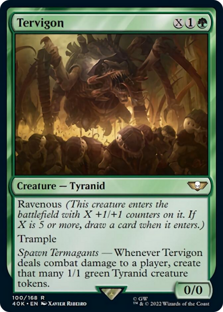 Tervigon (Surge Foil) [Warhammer 40,000] Magic: The Gathering