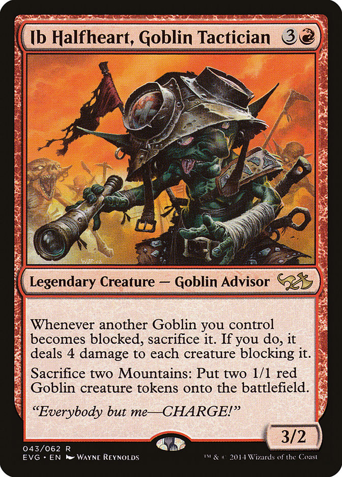 Ib Halfheart, Goblin Tactician (Elves vs. Goblins) [Duel Decks Anthology] Magic: The Gathering