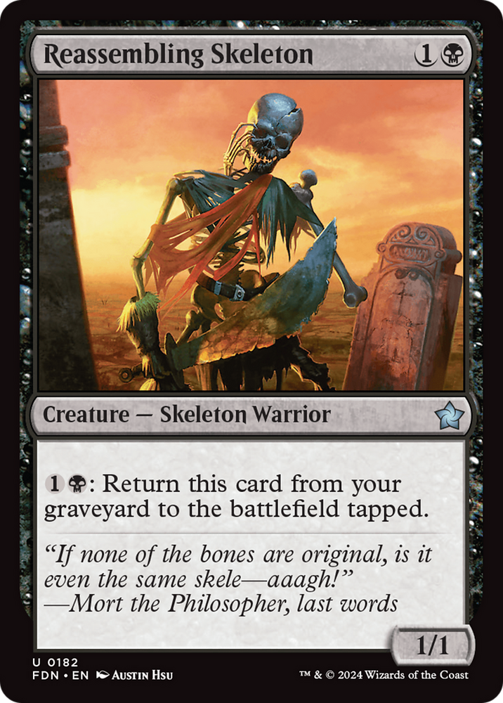 Reassembling Skeleton [Foundations] Magic: The Gathering
