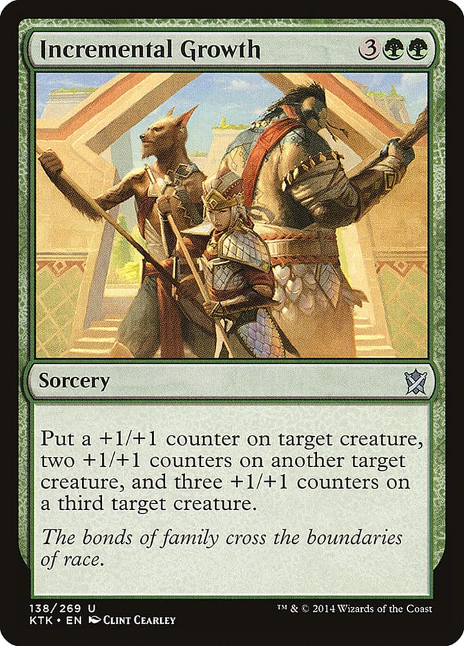 Incremental Growth [Khans of Tarkir] Magic: The Gathering