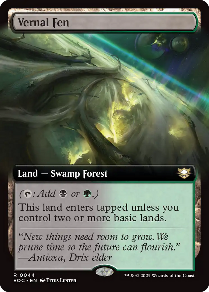 Vernal Fen (Extended Art) [Edge of Eternities Commander] Magic: The Gathering