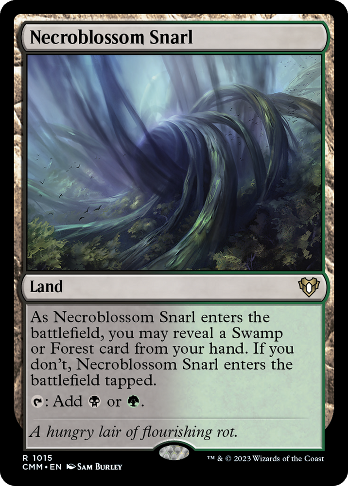 Necroblossom Snarl [Commander Masters] Magic: The Gathering