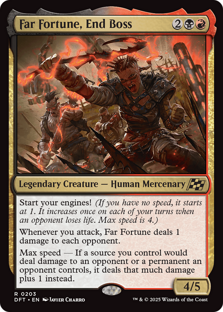 Far fortune, End Boss [Aetherdrift] Magic: The Gathering