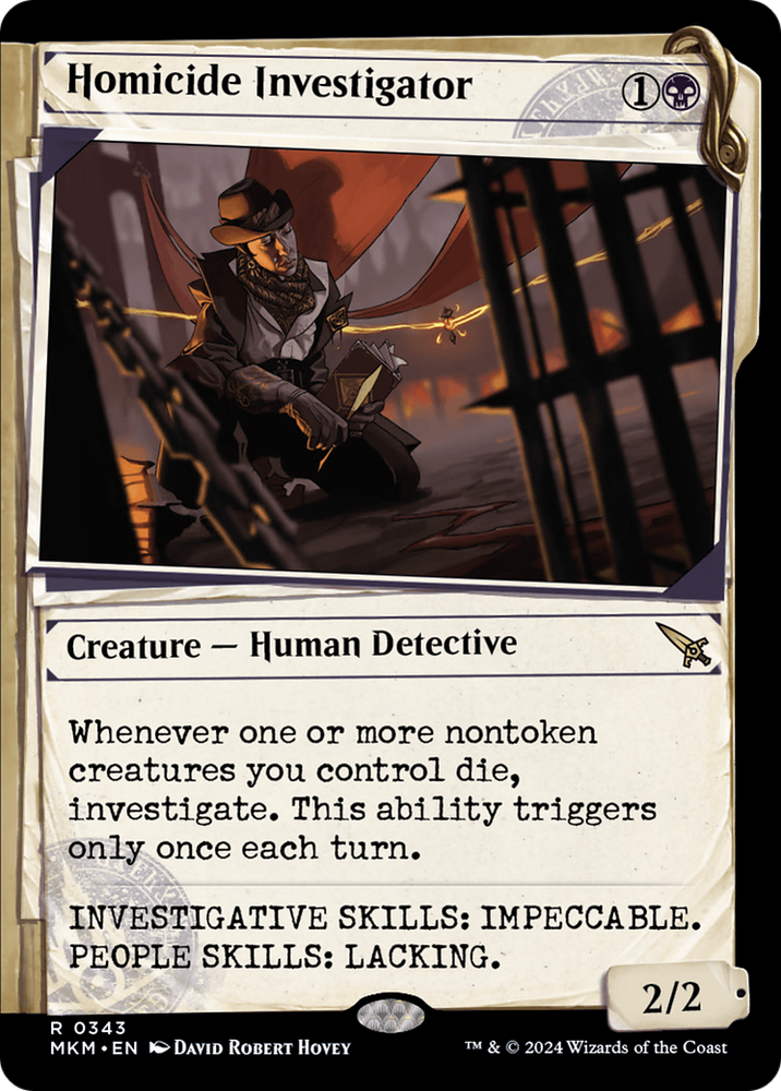 Homicide Investigator (Showcase) [Murders at Karlov Manor] Magic: The Gathering