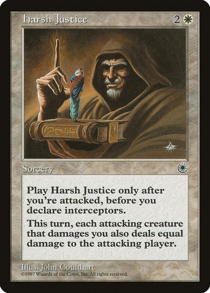 Harsh Justice [Portal] Magic: The Gathering