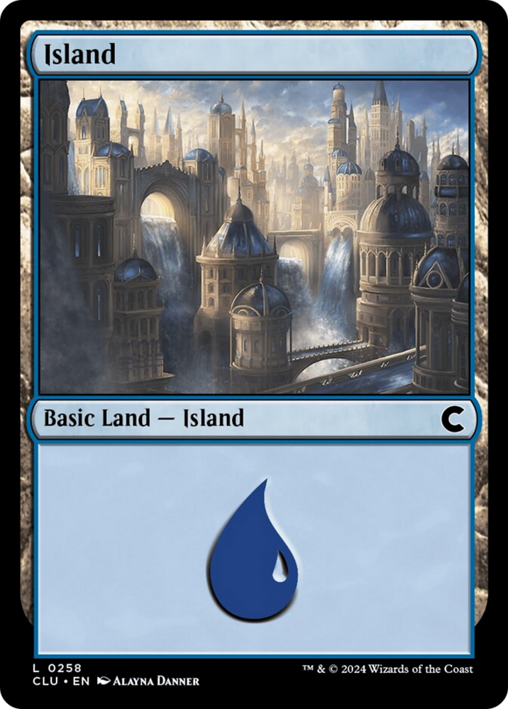 Island (0258) [Ravnica: Clue Edition] Magic: The Gathering