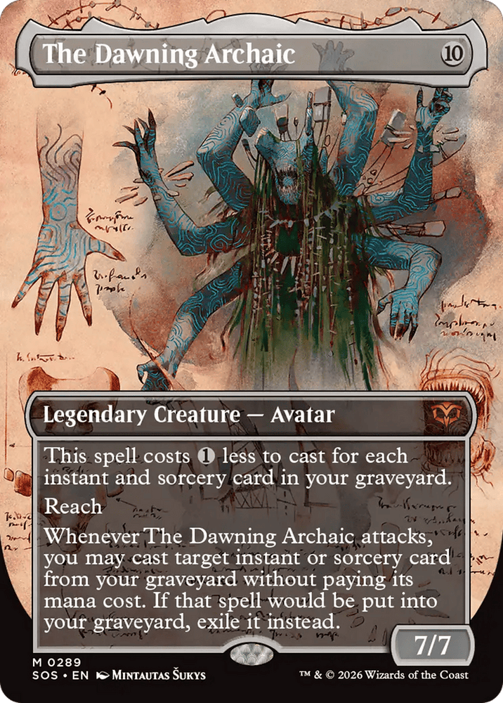 The Dawning Archaic (Borderless) [Secrets of Strixhaven]