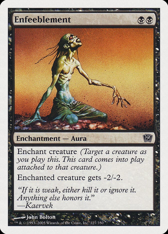 Enfeeblement [Ninth Edition] Magic: The Gathering
