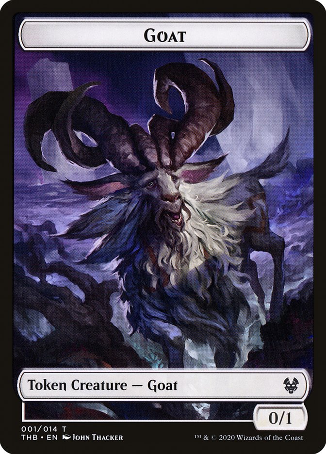 Goat Token [Theros Beyond Death Tokens] Magic: The Gathering