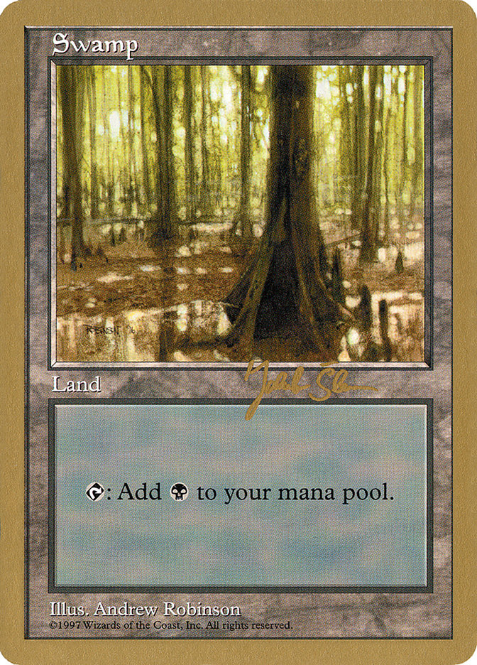 Swamp (js439) (Jakub Slemr) [World Championship Decks 1997] Magic: The Gathering