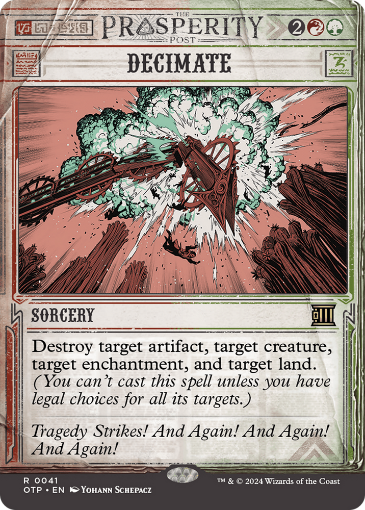 Decimate [Outlaws of Thunder Junction: Breaking News] Magic: The Gathering