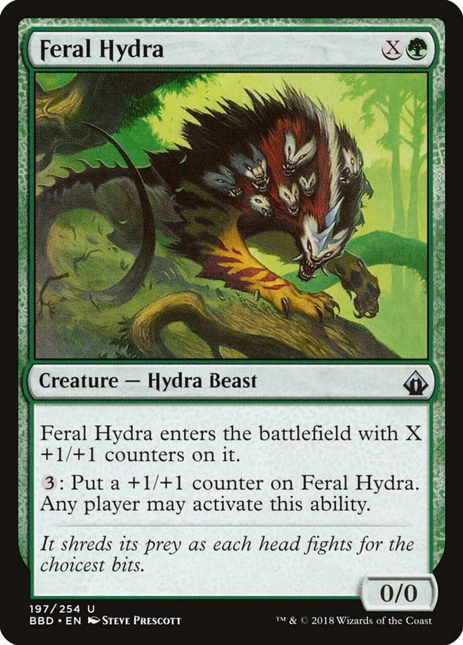 Feral Hydra [Battlebond] Magic: The Gathering