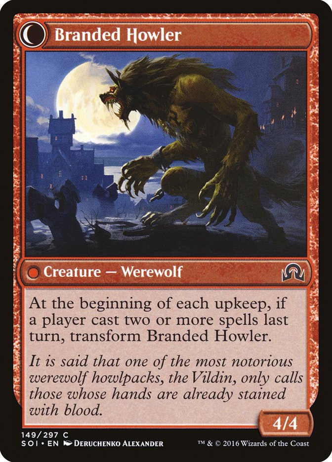 Convicted Killer // Branded Howler [Shadows over Innistrad] Magic: The Gathering