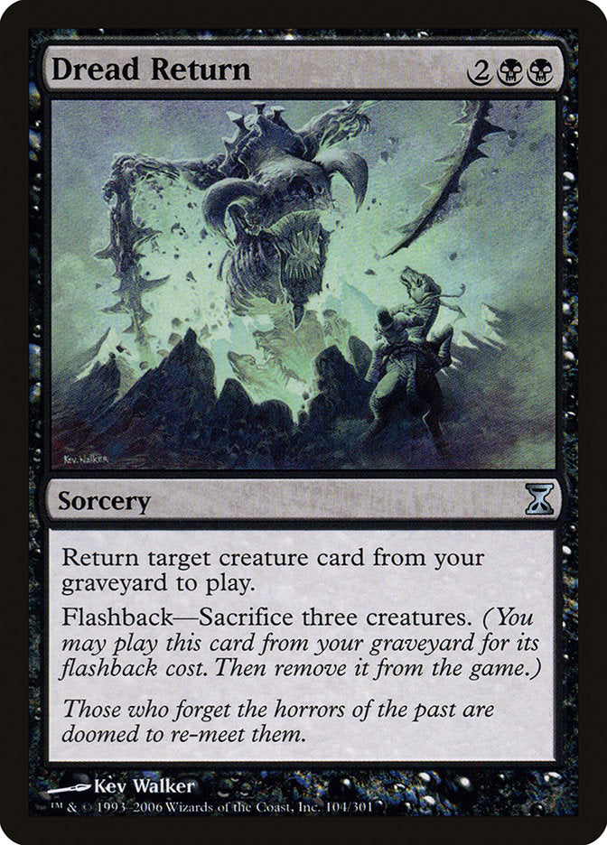 Dread Return [Time Spiral] Magic: The Gathering