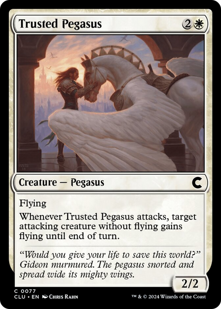Trusted Pegasus [Ravnica: Clue Edition] Magic: The Gathering
