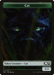 Beast // Cat (011) Double-Sided Token [Core Set 2021 Tokens] Magic: The Gathering