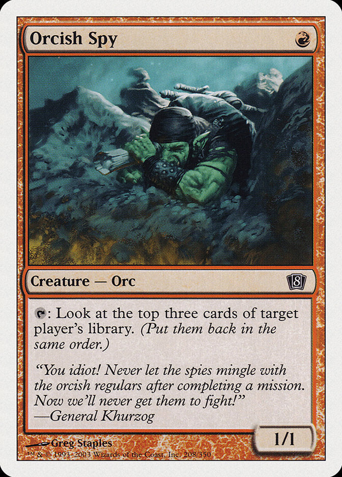 Orcish Spy [Eighth Edition] Magic: The Gathering