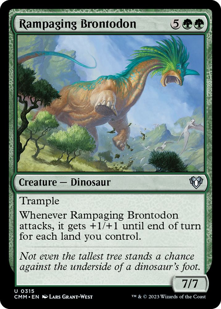 Rampaging Brontodon [Commander Masters] Magic: The Gathering