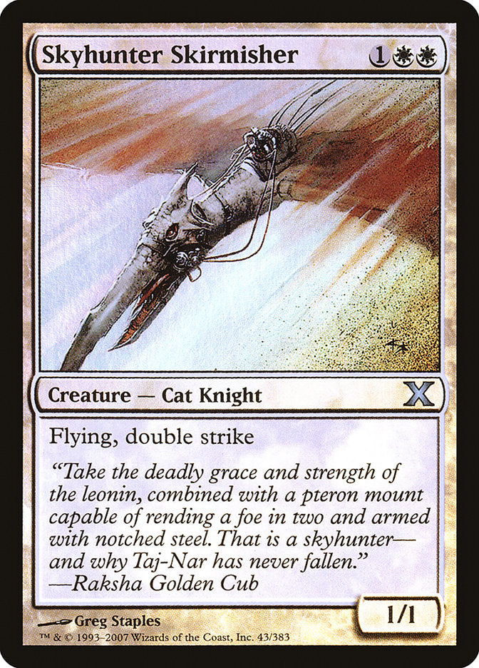 Skyhunter Skirmisher (Premium Foil) [Tenth Edition] Magic: The Gathering