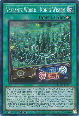 Vaylantz World - Konig Wissen [TAMA-EN013] Super Rare - Yugioh Cards For Your TCG Needs!