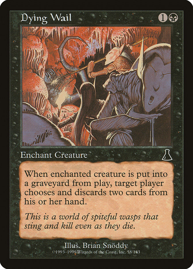 Dying Wail [Urza's Destiny] Magic: The Gathering