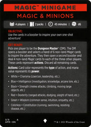 Magic & Minions (Magic Minigame) [Dungeons & Dragons: Adventures in the Forgotten Realms Minigame] Magic: The Gathering