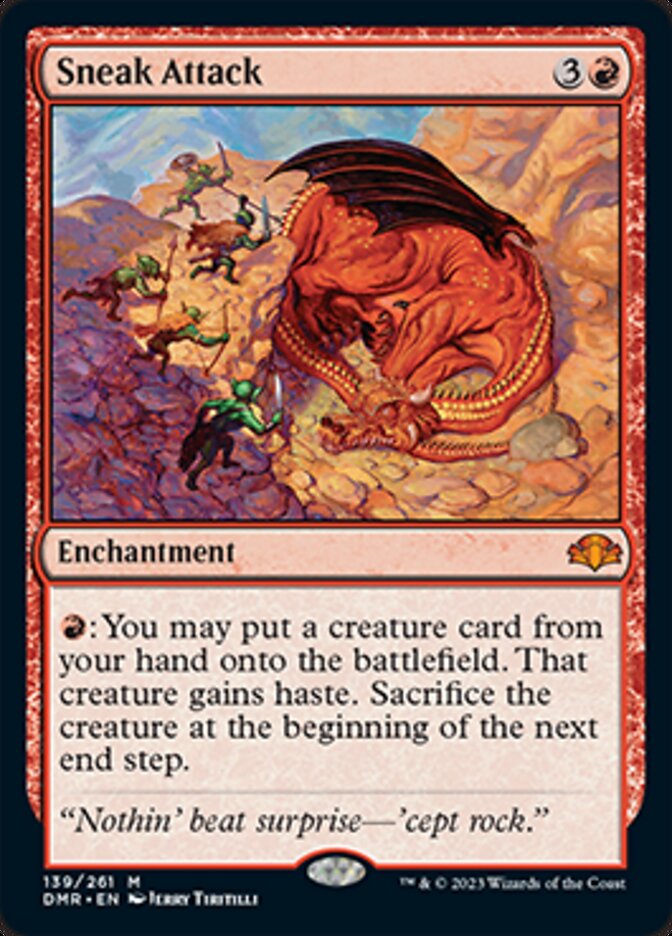 Sneak Attack [Dominaria Remastered] Magic: The Gathering