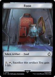 Food (0014) // Alien Double-Sided Token [Fallout Tokens] Magic: The Gathering