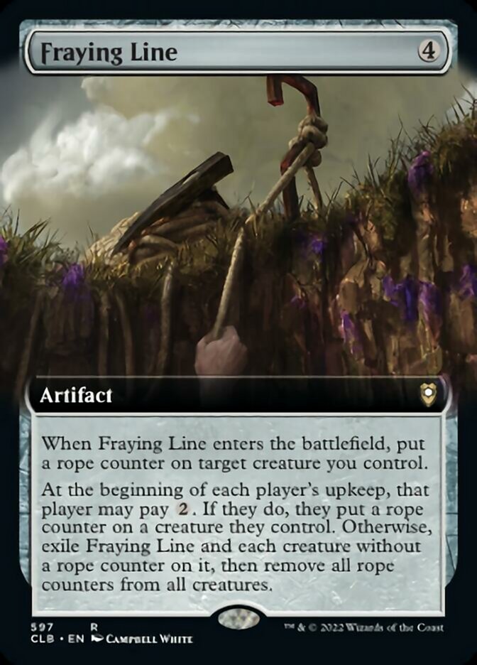 Fraying Line (Extended Art) [Commander Legends: Battle for Baldur's Gate] Magic: The Gathering