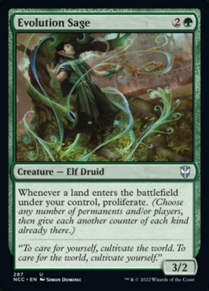 Evolution Sage [Streets of New Capenna Commander] Magic: The Gathering