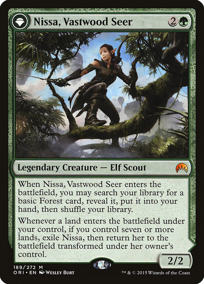 Nissa, Vastwood Seer // Nissa, Sage Animist [Magic Origins] Magic: The Gathering