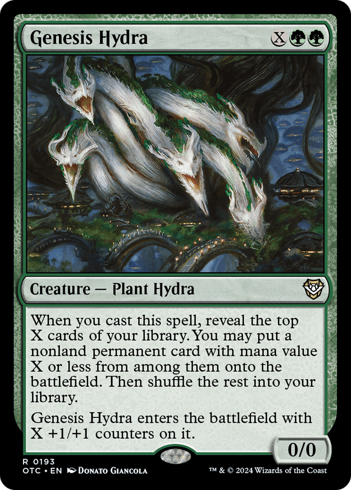 Genesis Hydra [Outlaws of Thunder Junction Commander] Magic: The Gathering
