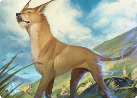Blink Dog Art Card [Dungeons & Dragons: Adventures in the Forgotten Realms Art Series] Magic: The Gathering