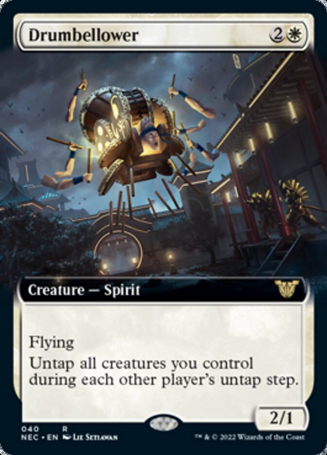 Drumbellower (Extended Art) [Kamigawa: Neon Dynasty Commander] Magic: The Gathering