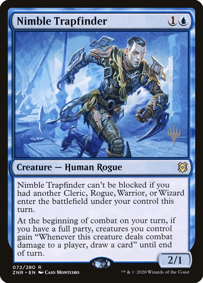 Nimble Trapfinder (Promo Pack) [Zendikar Rising Promos] Magic: The Gathering