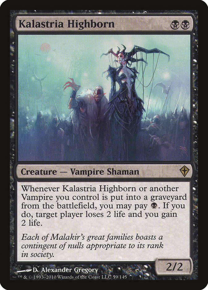 Kalastria Highborn [Worldwake] Magic: The Gathering