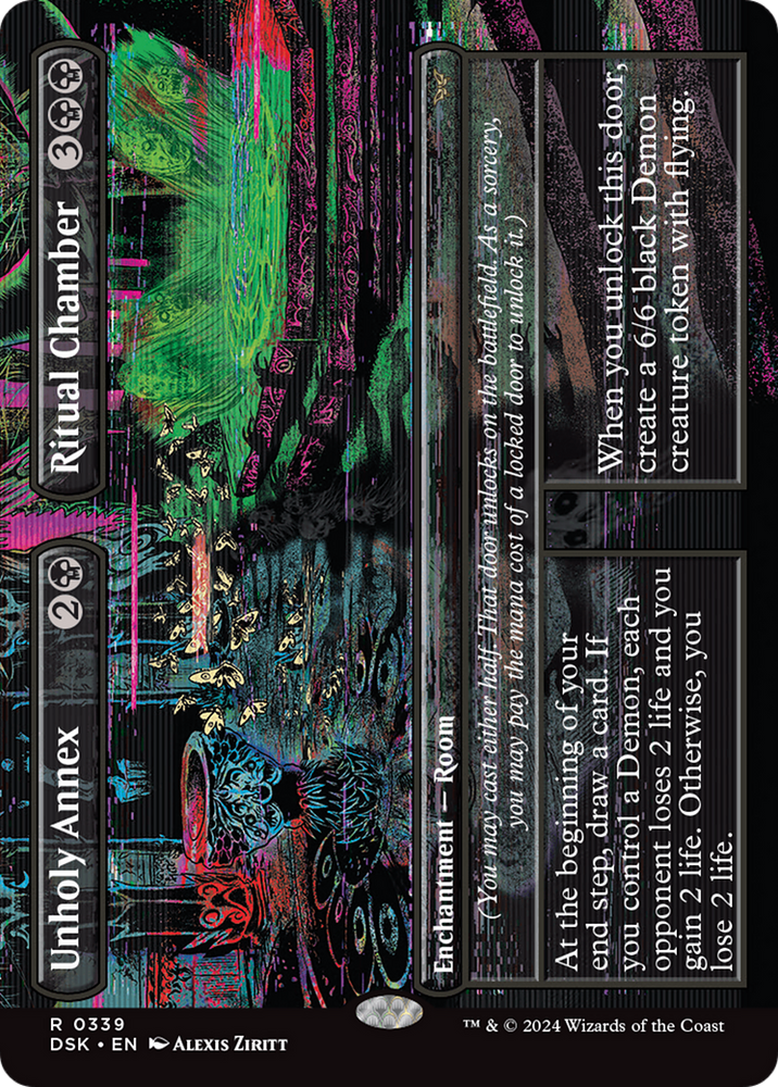 Unholy Annex // Ritual Chamber (Borderless) [Duskmourn: House of Horror] Magic: The Gathering