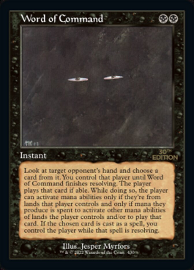 Word of Command (Retro) [30th Anniversary Edition] Magic: The Gathering