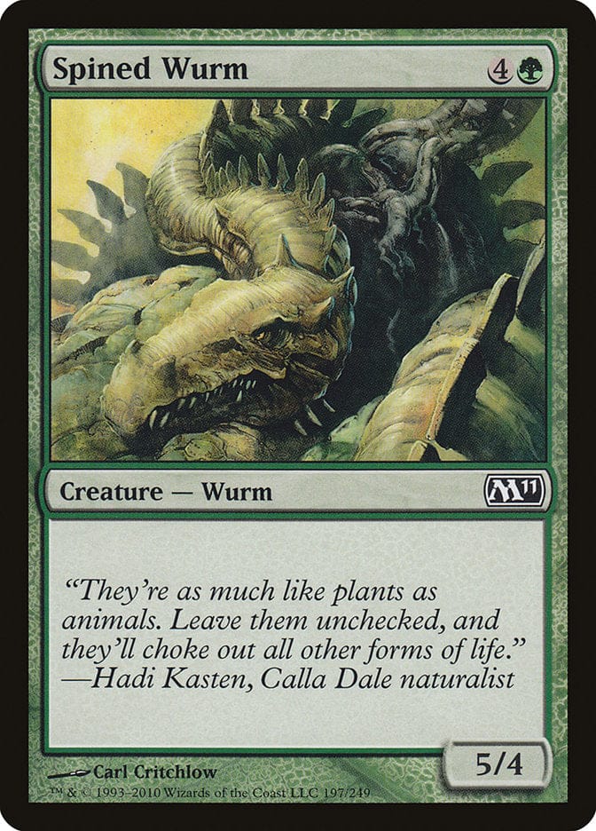 Spined Wurm [Magic 2011] Magic: The Gathering